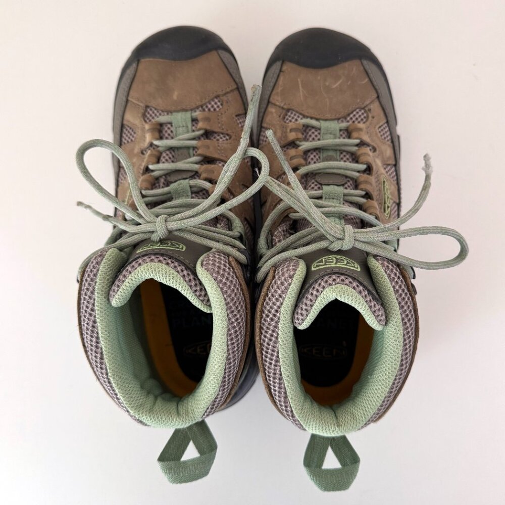 Keen Targhee Vent Mid Women's Hiking Boots in Fumo/Quiet Green size 8.5 US/39 EU - Picture 6 of 9